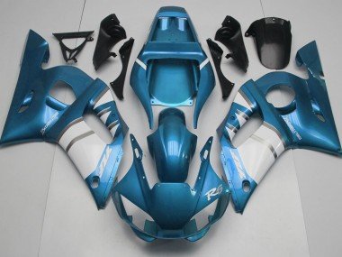 Hellblau & Weiß 1998-2002 Yamaha R6 Motorrad Verkleidung