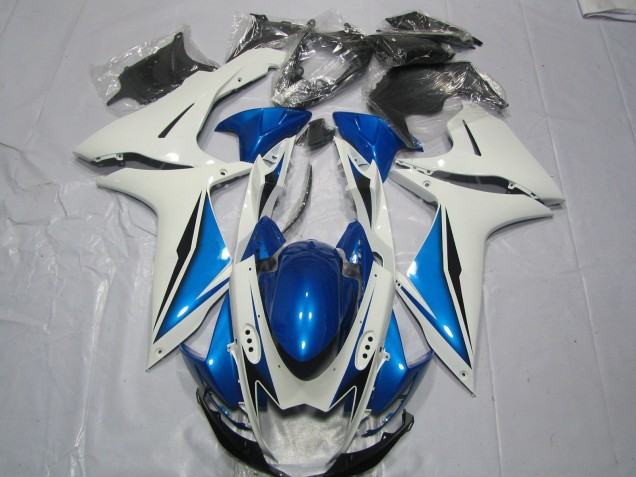 Hellblau & Weiß 2011-2024 Suzuki GSXR 600-750 Motorrad Verkleidung
