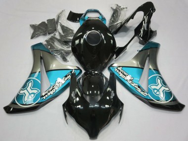 Hellblau Auf Schwarz Kundenspezifisch 2008-2011 Honda CBR1000RR Motorrad Verkleidung