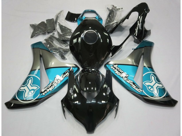 Hellblau Auf Schwarz Kundenspezifisch 2008-2011 Honda CBR1000RR Motorrad Verkleidung