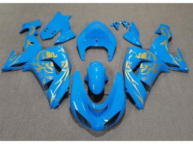 Hellblau & Gold 2006-2007 Kawasaki ZX10R Motorrad Verkleidung