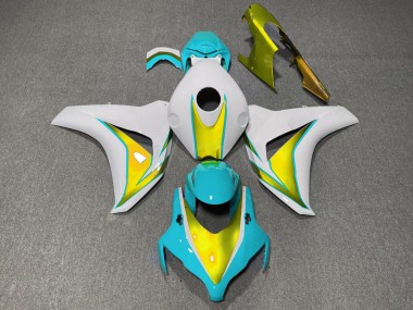 Hellblau & Gold 2008-2011 Honda CBR1000RR Motorrad Verkleidung