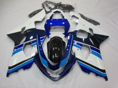Hellblau Weiß & Schwarz 2004-2005 Suzuki GSXR 600-750 Motorrad Verkleidung