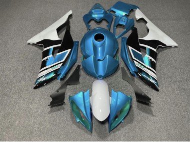 Hellblau Schwarz & Weiß OEM Stil 2008-2016 Yamaha R6 Motorrad Verkleidung