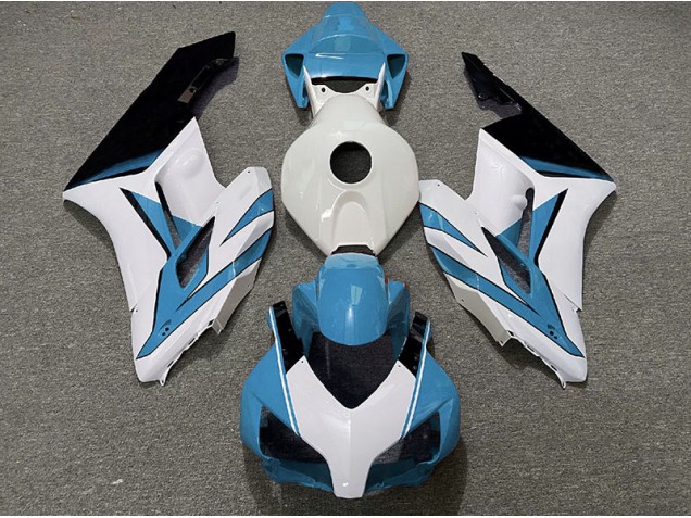 Hellblau-Weiß & Schwarzglanz 2004-2005 Honda CBR1000RR Motorrad Verkleidung