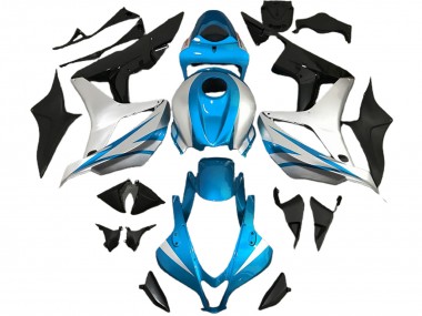 Hellblau & Silber OEM Stil 2007-2008 Honda CBR600RR Motorrad Verkleidung