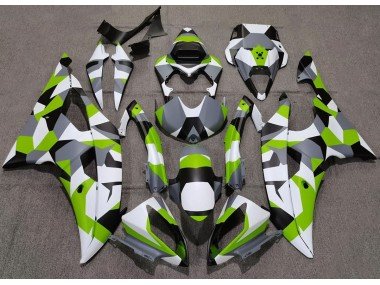 Hellgrün Tarnung Einfarbig 2008-2016 Yamaha R6 Motorrad Verkleidung