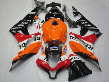 Hellorange Repsol 2007-2008 Honda CBR600RR Motorrad Verkleidung