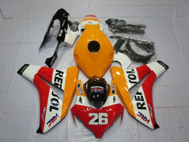 Hellorange Repsol 2008-2011 Honda CBR1000RR Motorrad Verkleidung