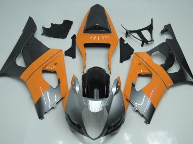 Hellorange Silber & Schwarz 2003-2004 Suzuki GSXR 1000 Motorrad Verkleidung