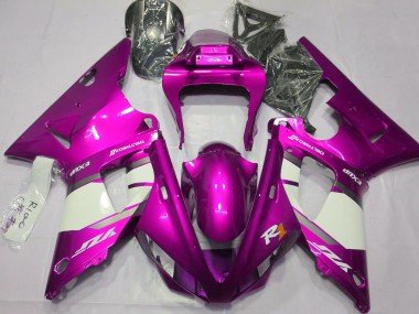 Hot Pink & Weiß 2000-2001 Yamaha R1 Motorrad Verkleidung