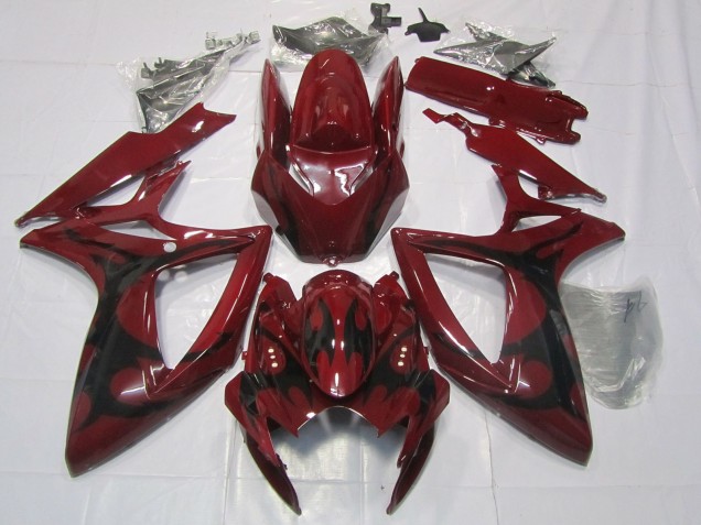 Kastanienbraun Rot 2006-2007 Suzuki GSXR 600-750 Motorrad Verkleidung
