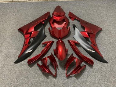 Kastanienbraun & Schwarz 2006-2007 Yamaha R6 Motorrad Verkleidung