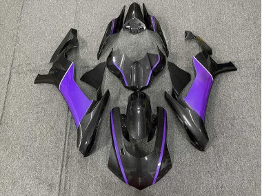 Kohlefaser & Lila 2015-2019 Yamaha R1 Motorrad Verkleidung