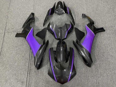 Kohlefaser & Lila 2015-2019 Yamaha R1 Motorrad Verkleidung