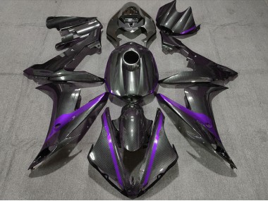 Kohlefaser Stil Mit Lila 2004-2006 Yamaha R1 Motorrad Verkleidung