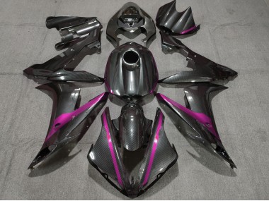Kohlefaser Stil Mit Pink 2004-2006 Yamaha R1 Motorrad Verkleidung