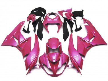 Kräftiges Glanzrosa 2009-2012 Kawasaki ZX6R Motorrad Verkleidung