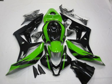 Kräftiges Grün & Schwarz 2007-2008 Honda CBR600RR Motorrad Verkleidung