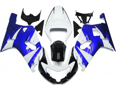 Leuchtend Blau & Weiß OEM Stil 2001-2003 Suzuki GSXR 600-750 Motorrad Verkleidung