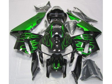 Leuchtend Grün Flamme 2005-2006 Honda CBR600RR Motorrad Verkleidung