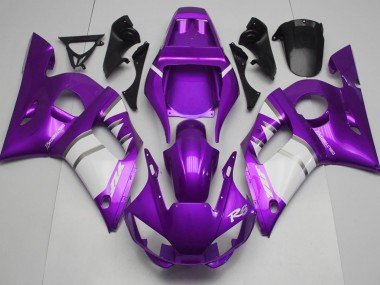 Lila-Weiß 1998-2002 Yamaha R6 Motorrad Verkleidung