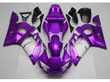 Lila-Weiß 1998-2002 Yamaha R6 Motorrad Verkleidung