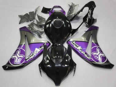 Lila Auf Schwarz Benutzerdefiniert 2008-2011 Honda CBR1000RR Motorrad Verkleidung