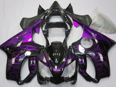 Lila Flamme 2001-2003 Honda CBR600 F4i Motorrad Verkleidung