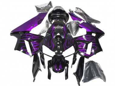 Lila Flamme 2005-2006 Honda CBR600RR Motorrad Verkleidung