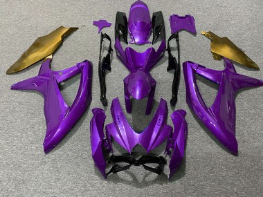 Lila & Gold 2008-2010 Suzuki GSXR 600-750 Motorrad Verkleidung