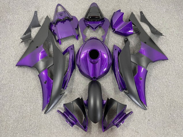 Lila & Matt Schwarz 2008-2016 Yamaha R6 Motorrad Verkleidung