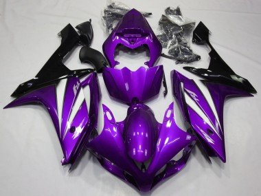 Lila Weiß & Schwarz 2007-2008 Yamaha R1 Motorrad Verkleidung