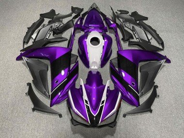 Lila-Schwarz-Weiß 2015-2018 Yamaha R3 Motorrad Verkleidung