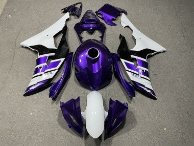 Lila-Schwarz-Weiß-Stil OEM 2008-2016 Yamaha R6 Motorrad Verkleidung