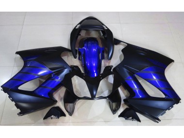 Matt Schwarz & Blau 2002-2012 Honda VFR800 Motorrad Verkleidung