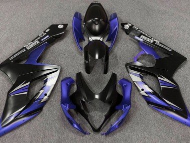 Matt Schwarz & Blau 2005-2006 Suzuki GSXR 1000 Motorrad Verkleidung