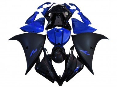 Matt Schwarz & Blau 2012-2014 Yamaha R1 Motorrad Verkleidung