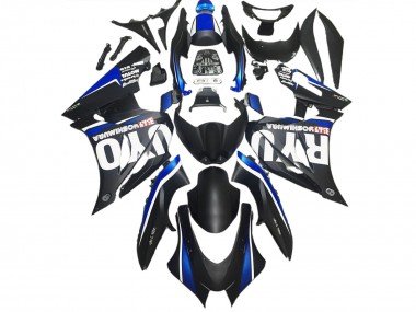 Matt Schwarz & Blau 2017-2023 Suzuki GSXR 1000 Motorrad Verkleidung