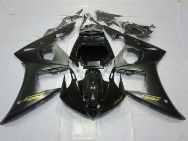 Matt Schwarz Gold 2003-2004 Yamaha R6 Motorrad Verkleidung
