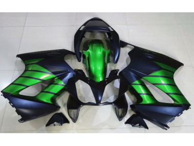 Matt Schwarz & Grün 2002-2012 Honda VFR800 Motorrad Verkleidung
