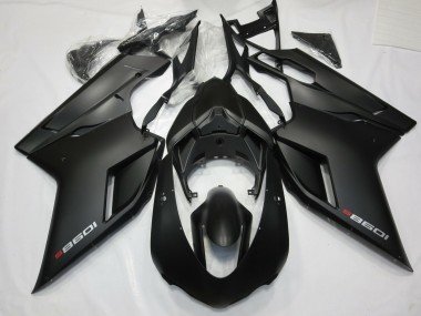 Matt Schwarz Mit Rot 2007-2014 Ducati 848 1098 1198 Motorrad Verkleidung