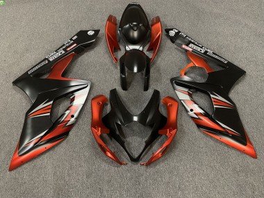 Matt Schwarz & Orange 2005-2006 Suzuki GSXR 1000 Motorrad Verkleidung