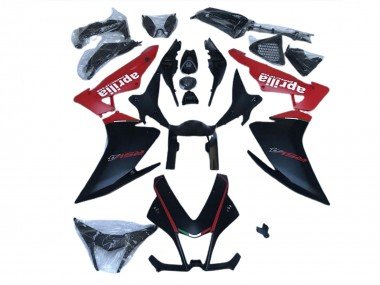 Matt Schwarz & Rot 2010-2015 Aprilia RSV4 1000 Motorrad Verkleidung