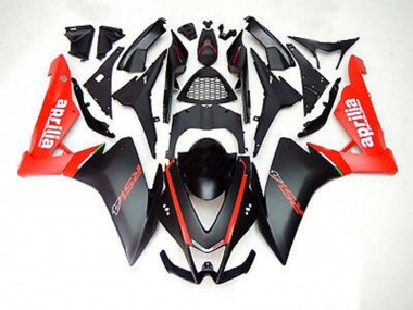 Matt Schwarz & Rot 2012-2015 Aprilia RS4 125 Motorrad Verkleidung