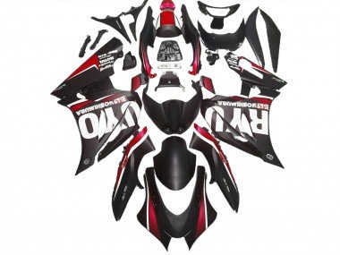 Matt Schwarz & Rot 2017-2023 Suzuki GSXR 1000 Motorrad Verkleidung