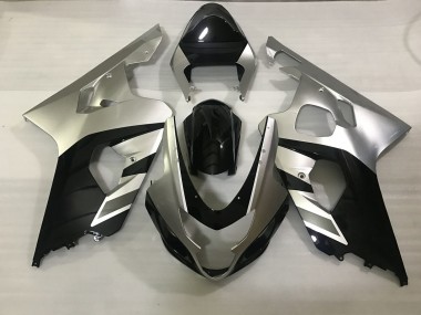 Matt Silber & Schwarz 2004-2005 Suzuki GSXR 600-750 Motorrad Verkleidung