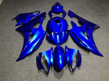 Metallic Blau Schlicht 2006-2007 Yamaha R6 Motorrad Verkleidung