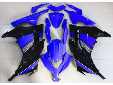 Mitternachtsblau & Schwarz 2013-2018 Kawasaki Ninja 300 Motorrad Verkleidung