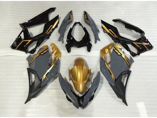 Nardo Grau & Gold 2018-2023 Kawasaki Ninja 400 Motorrad Verkleidung